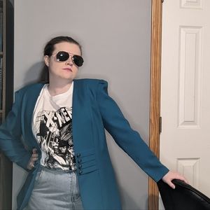 D'ALLAIRD'S blue blazer size 8